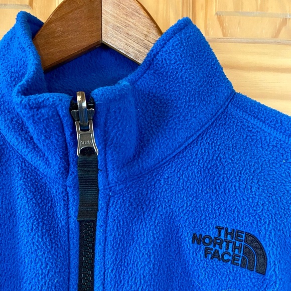 North Face Royal Blue Boys Size 10-12 Medium Zippered Jacket - Picture 3 of 8